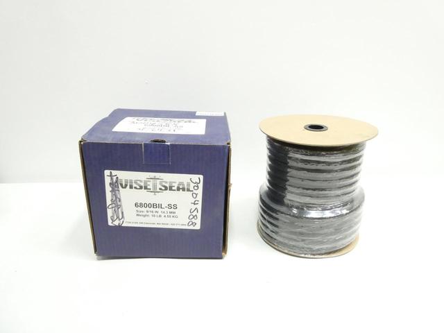 VISESEAL 6800BIL-SS COMPRESSION PACKING 9/16IN 10LB