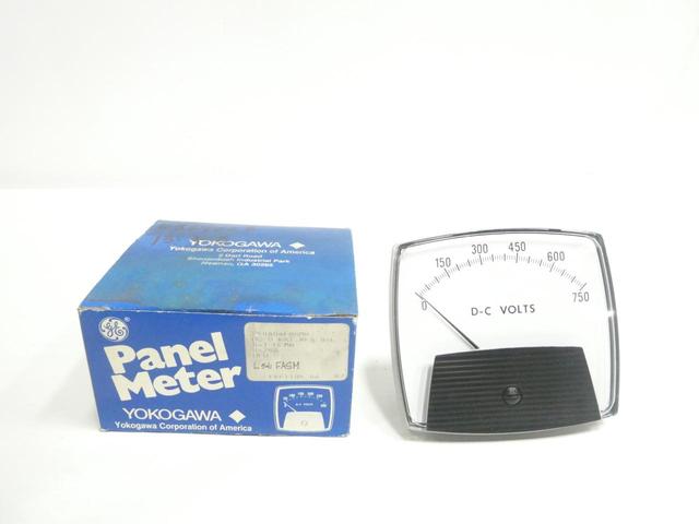 GENERAL ELECTRIC GE 250404FASM8 VOLTMETER 0-750V-DC