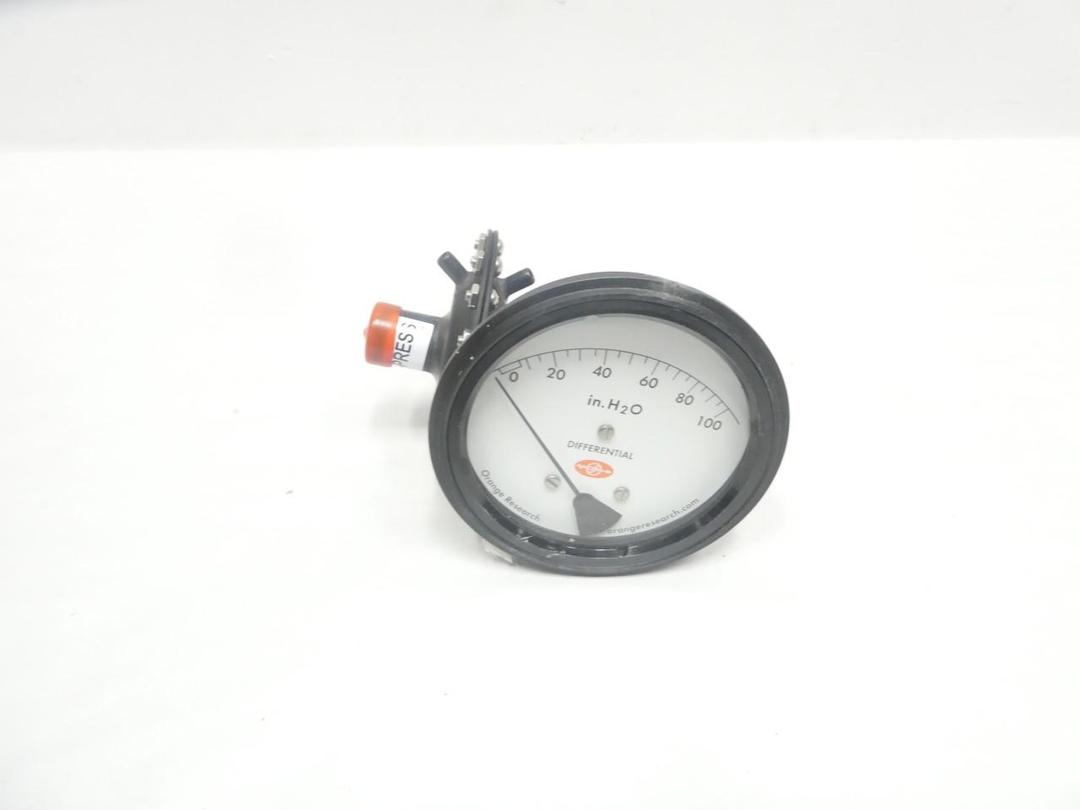 ORANGE RESEARCH 1831DG-1A-4.5B DIFFERENTIAL PRESSURE GAUGE 4IN 3/8IN 0-100PSI
