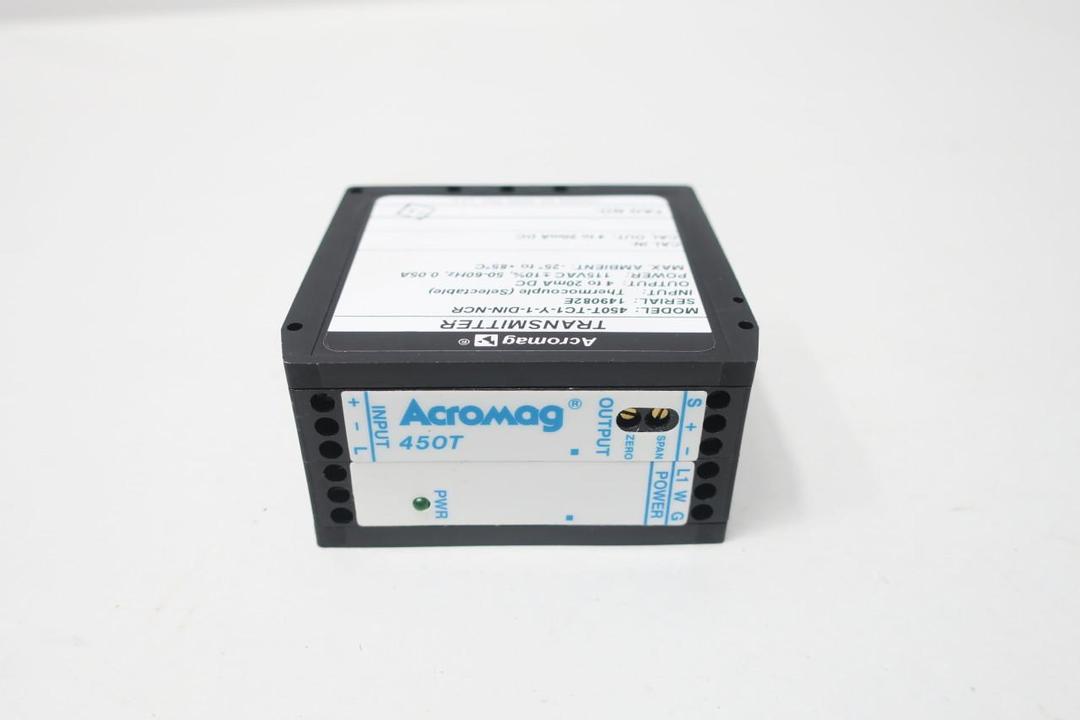 ACROMAG 450T-TC1-Y-1-DIN-NCR AC POWER TRANSMITTER 115V-AC