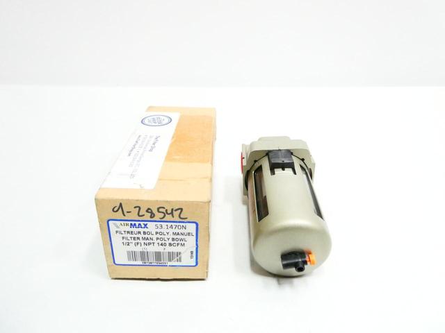 AIRMAX 53.1470N PNEUMATIC FILTER 1/2IN NPT 145PSI