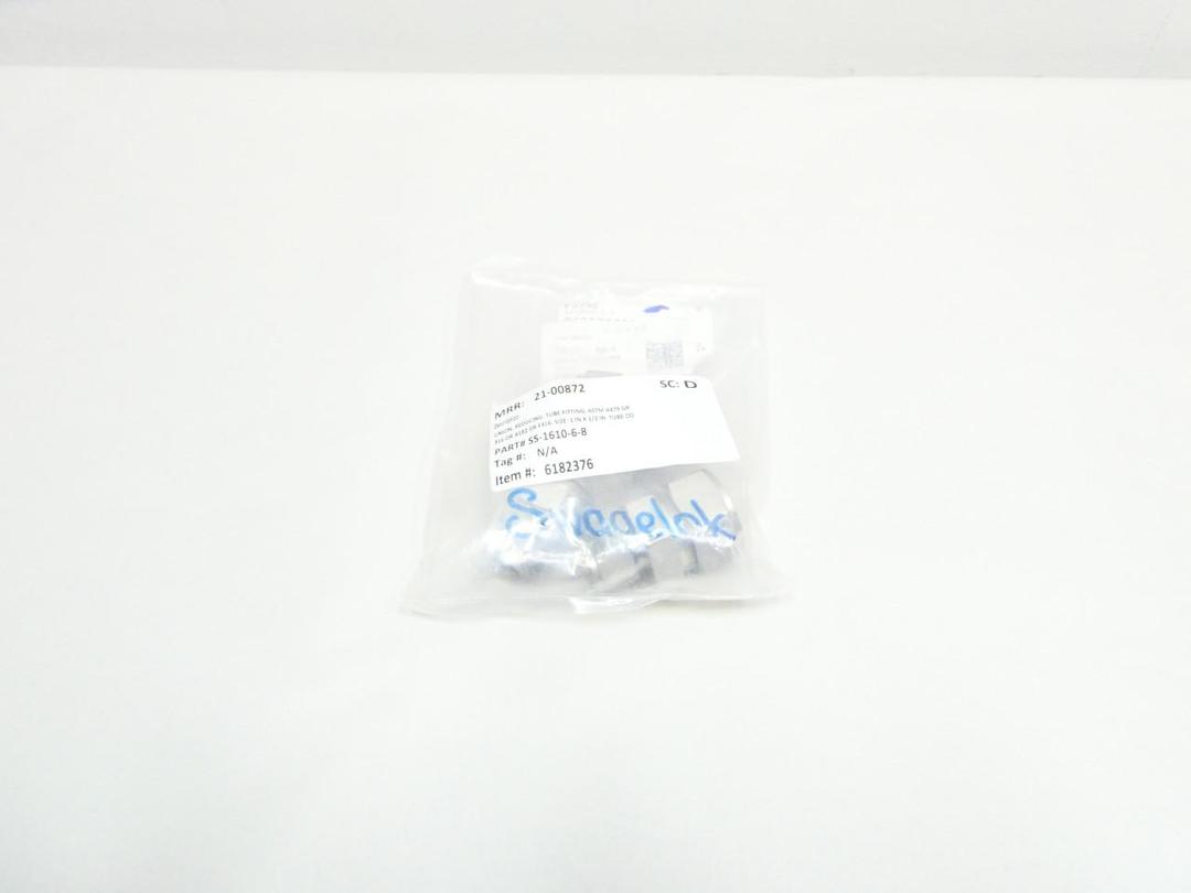 PACK OF 3 SWAGELOK SS-1610-6-8 STAINLESS REDUCER 1IN TUBE X 1/2IN TUBE