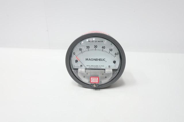 DWYER 2060 MAGNEHELIC PRESSURE GAUGE 4IN 0-60IN-H2O