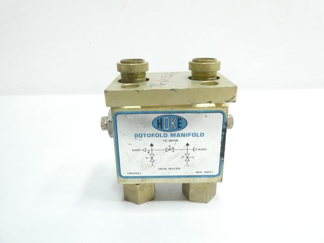 HOKE 8221F8E STAINLESS ROTOFOLD MANIFOLD 6000PSI