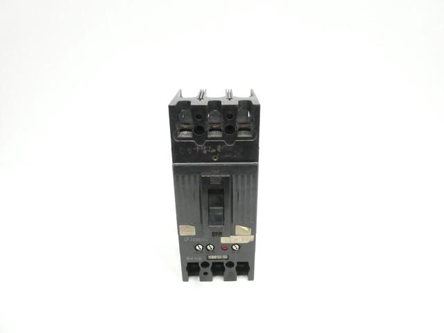 FEDERAL PIONEER CFJ236100 MOLDED CASE CIRCUIT BREAKER 3P 100A AMP 600V-AC