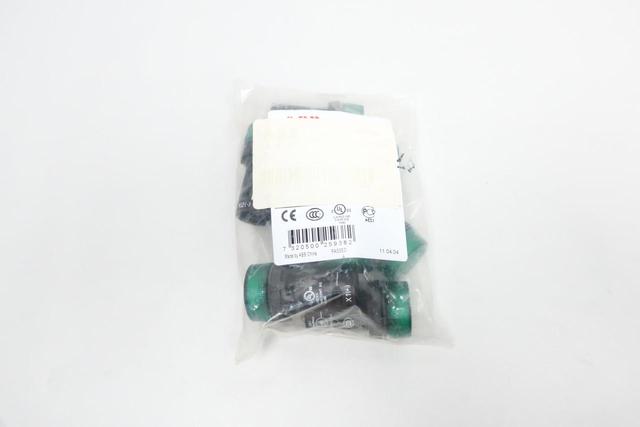 PACK OF 8 ABB CL-515G 1SFA619402R5152 GREEN INDICATOR LIGHT 110-130V-DC