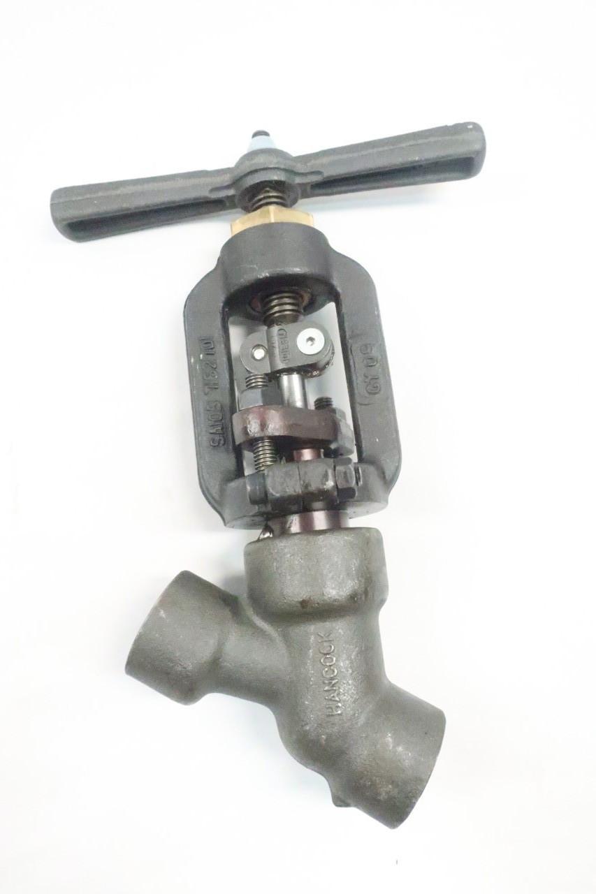 HANCOCK 4002W MANUAL STEEL SOCKET WELD GLOBE VALVE 1/2IN 1690