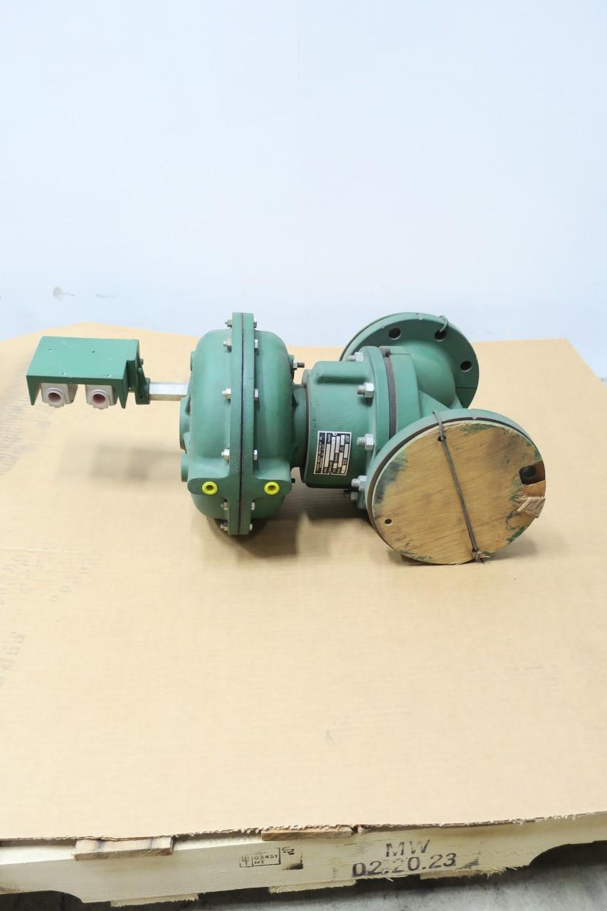 CENTURY INSTRUMENTS 630C PNEUMATIC IRON FLANGED DIAPHRAGM VALVE 4IN