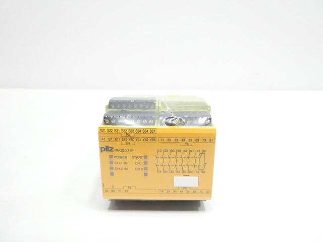 PILZ PNOZ X11P 24VAC 24VDC 7C/O 1N/C 2SO 777080 SAFETY RELAY 24V-AC/DC