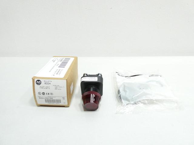 ALLEN BRADLEY 800H-PRH16R RED PILOT LIGHT 120V-AC