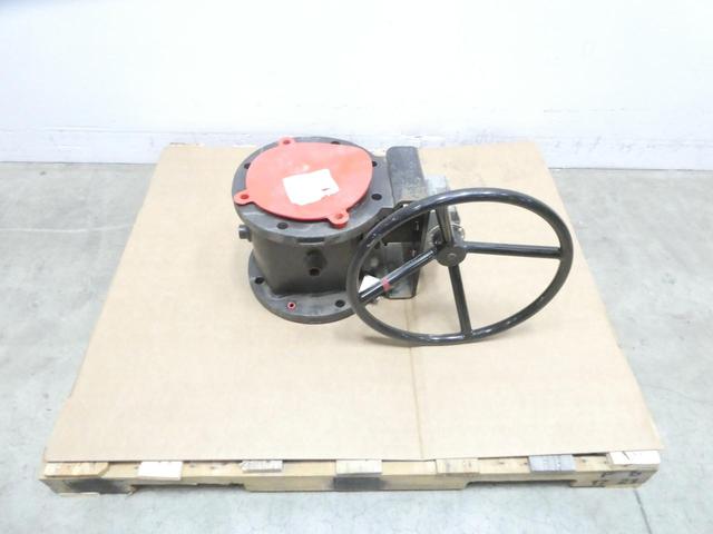 XOMOX TUFLINE 067FJ/TS MANUAL GEAR OPERATED STEEL FLANGED PLUG VALVE 8IN 150