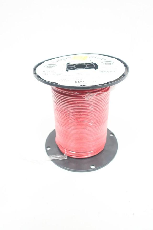 CONSOLIDATED 890-2 RED STRANDED HOOK-UP WIRE 16AWG 500FT