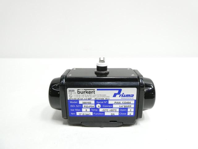 BURKERT 390183 PRISMA PNEUMATIC VALVE ACTUATOR 8BAR