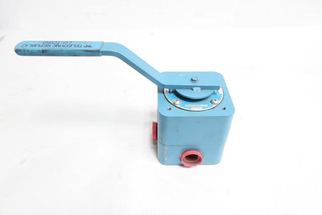 TELEDYNE 81T1E-12HS28 MANUAL STEEL SELECTOR VALVE 3/4IN NPT
