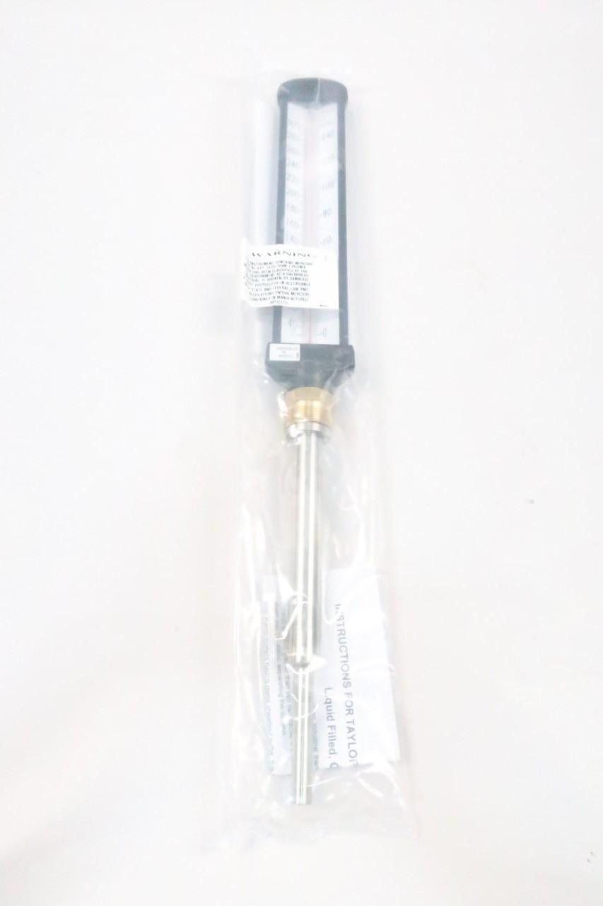 TAYLOR EU7508J010 BIMETAL THERMOMETER 8IN 30-300F 1IN NPT