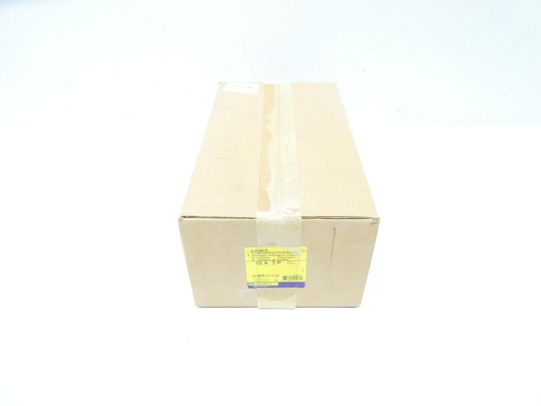 SQUARE D HJA36015 MOLDED CASE CIRCUIT BREAKER 3P 15A AMP 600V-AC 250V-DC