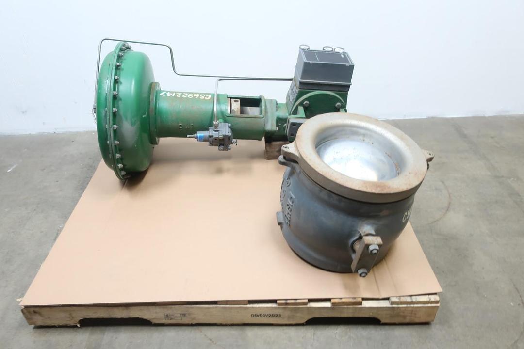 FISHER V100 VEE-BALL 1052 SIZE 70 3610J PNEUMATIC STEEL CONTROL VALVE 12IN 300