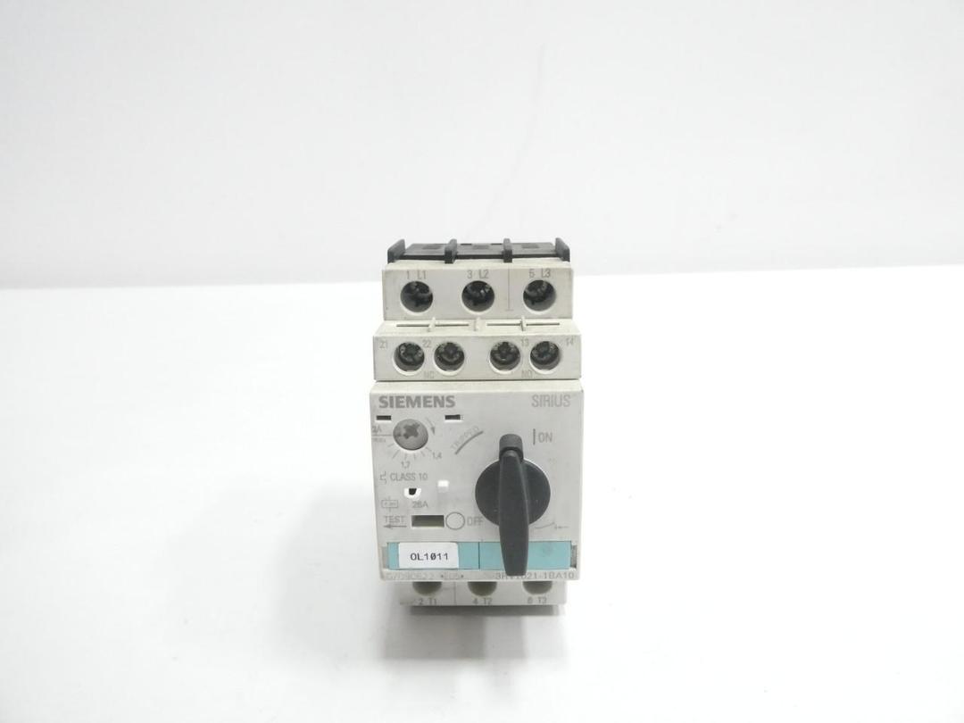 SIEMENS 3EV1021-1BA10 MANUAL MOTOR STARTER 26A AMP 1-1/2HP