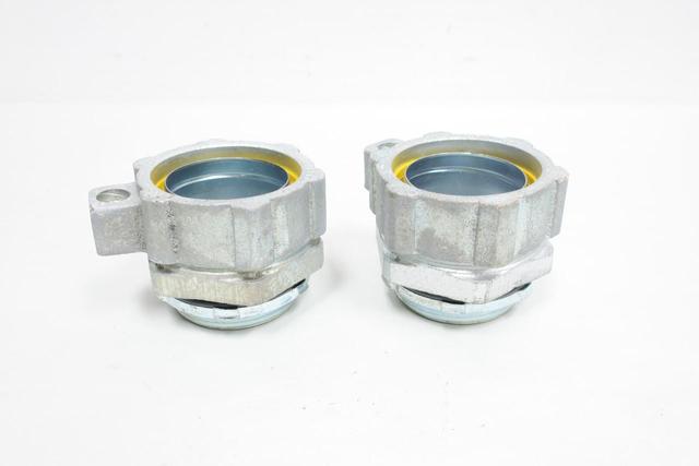 BOX OF 2 O-Z/GEDNEY 4Q-250L GROUND-TITE STRAIGHT LIQUIDTIGHT CONNECTOR 2-1/2IN