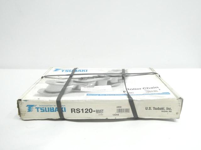 TSUBAKI RS120-1-RIVET SINGLE ROLLER CHAIN 10FT 1-1/2IN