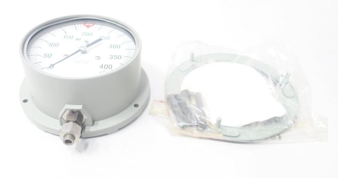 MOELLER 6685-00-959-6767 PRESSURE GAUGE 4-1/2IN 1/4IN NPT 0-400PSI
