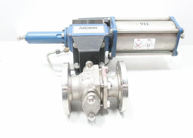 KTM W0401 S-023U-S060 P-1500 PNEUMATIC STAINLESS FLANGED CONTROL VALVE 2IN 150