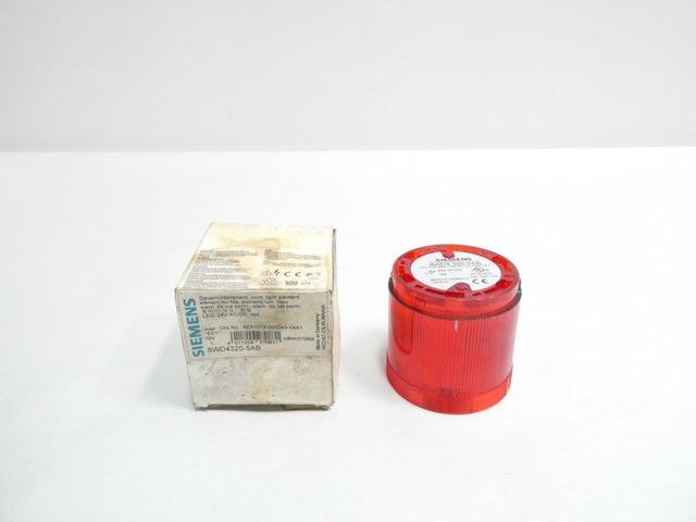 SIEMENS 8WD4320-5AB RED STACK LIGHT MODULE 24V-AC 24V-DC