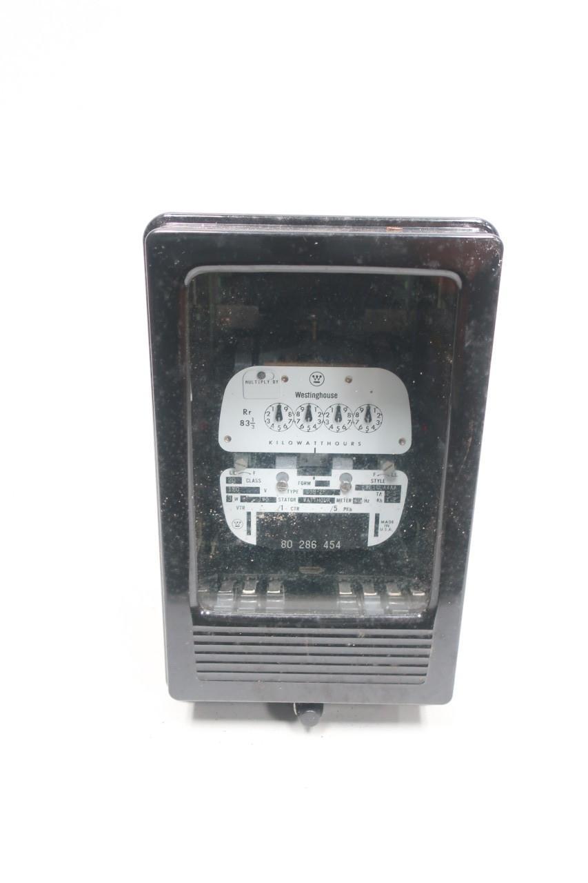 WESTINGHOUSE D5B-2F E2F1CLA4AA KILOWATTHOUR POWER PANEL METER 120V-AC