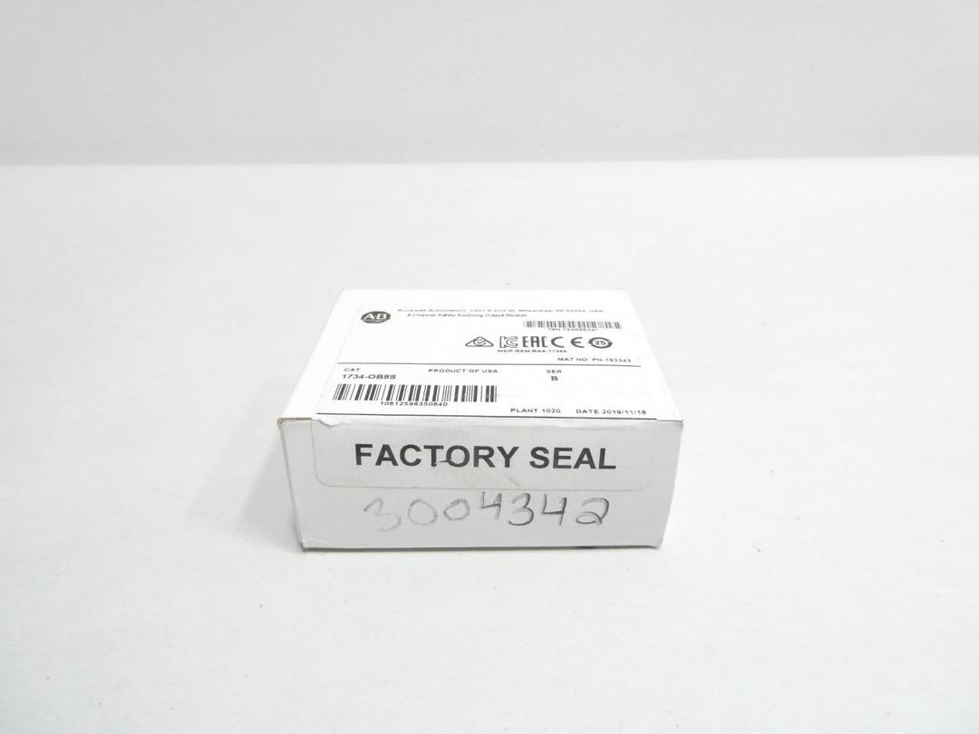 ALLEN BRADLEY 1734-OB8S 8 CHANNEL SAFETY SOURCING OUTPUT MODULE SER B