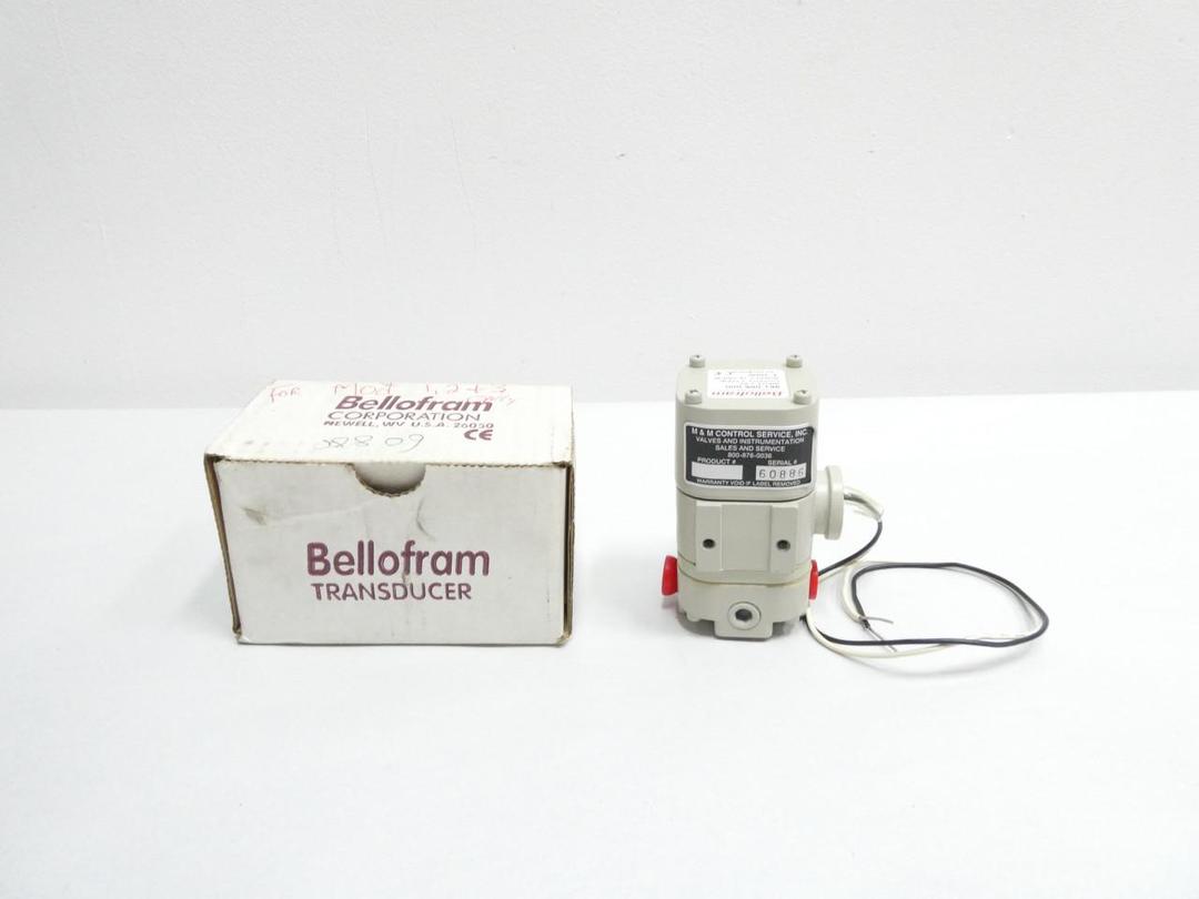 MARSH BELLOFRAM 961-085-000 CURRENT TO PRESSURE TRANSDUCER 3-15PSI 1-9V-AC