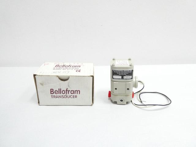 MARSH BELLOFRAM 961-085-000 CURRENT TO PRESSURE TRANSDUCER 3-15PSI 1-9V-AC