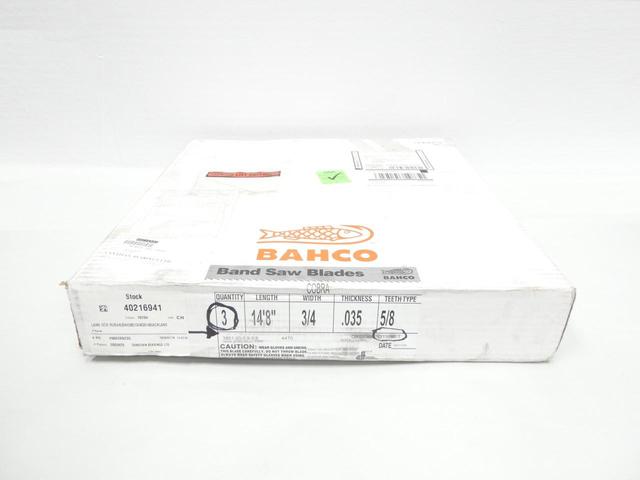 BOX OF 3 BAHCO 3851-20-0.9-5/8 BANDSAW BLADE 14FT-8IN 3/4IN 0.035IN