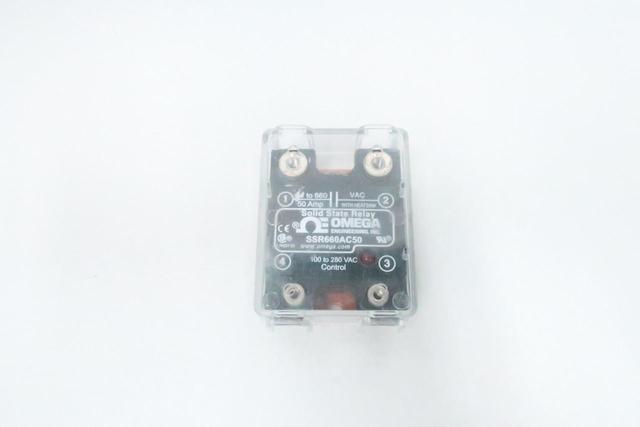 OMEGA SSR660AC50 SOLID STATE RELAY 100-280V-AC 50A AMP 24-660V-AC