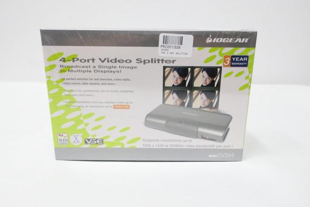 IOGEAR GVS94 4-PORT VIDEO SPLITTER