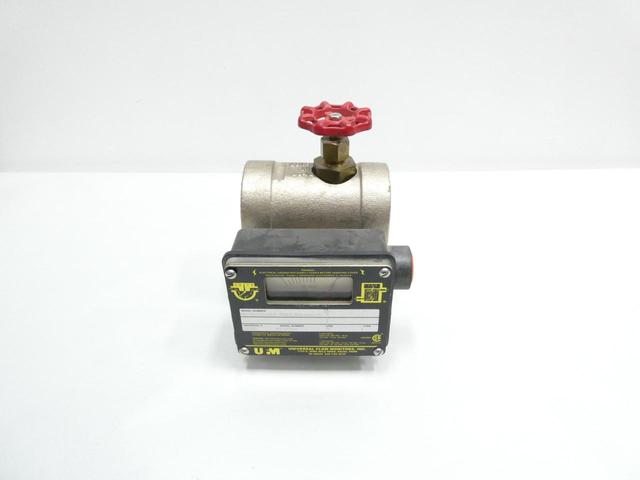 UFM MN-NSB15GMV-12T-220CS.877-A1WU-7D VARIABLE AREA FLOW METER 0-15GPM 3/4IN NPT