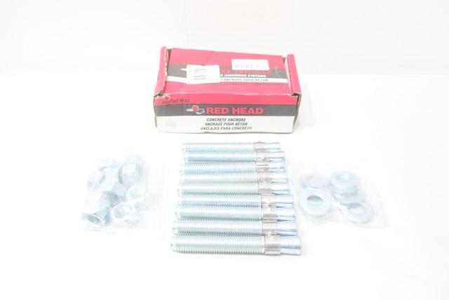 BOX OF 9 RED HEAD WS-3454 WEDGE ANCHOR 3/4IN X 5-1/2IN