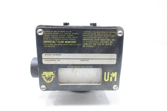 UFM LL-ZPMZE1GM-4U-32V1.0-1WU-.25D VARIABLE AREA FLOW METER 0-1GPM