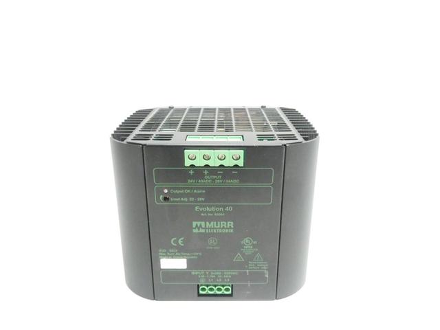 MURR ELEKTRONIK 85004 EVOLUTION 40 POWER SUPPLY 360-520V-AC 34/40A AMP 24/28V-DC