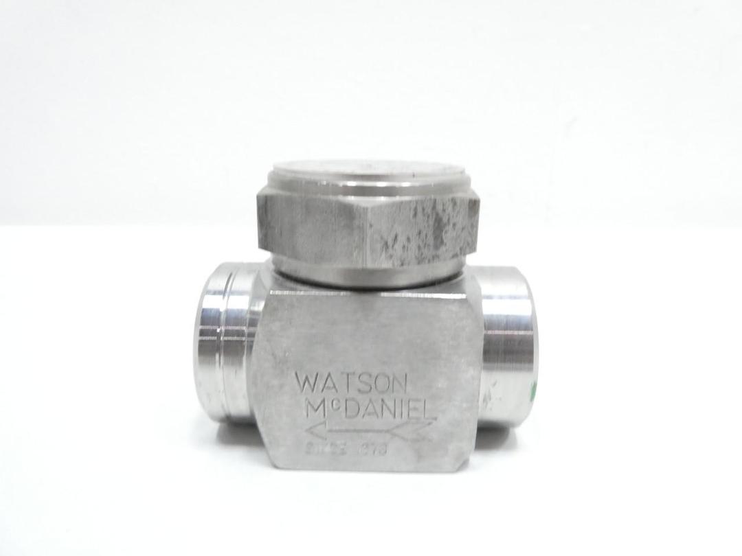 WATSON MCDANIEL TD600 STAINLESS THREADED TURBO DISC TRAP 600PSI 3/4IN NPT
