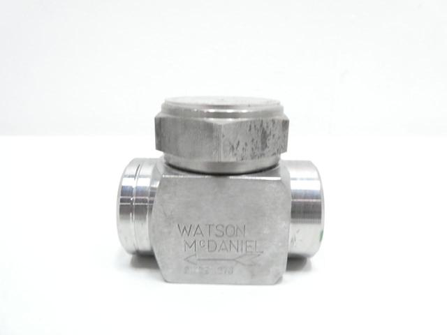 WATSON MCDANIEL TD600 STAINLESS THREADED TURBO DISC TRAP 600PSI 3/4IN NPT