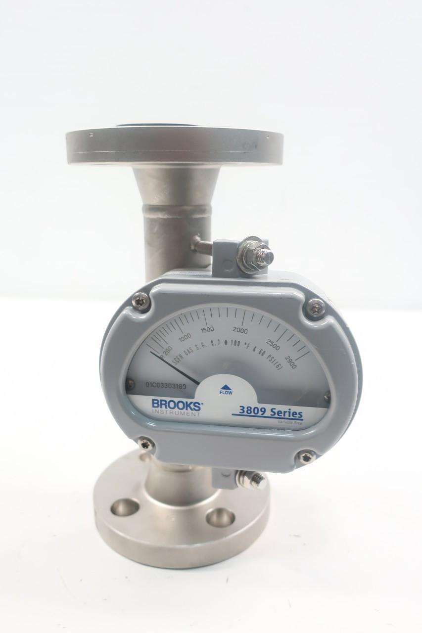BROOKS 3809GAA10AGBB1A00B00 VARIABLE AREA FLOW METER 290-2900SCFH 1IN