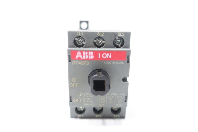 ABB OT40F3 NON-FUSIBLE DISCONNECT SWITCH 3P 40A AMP 600V-AC