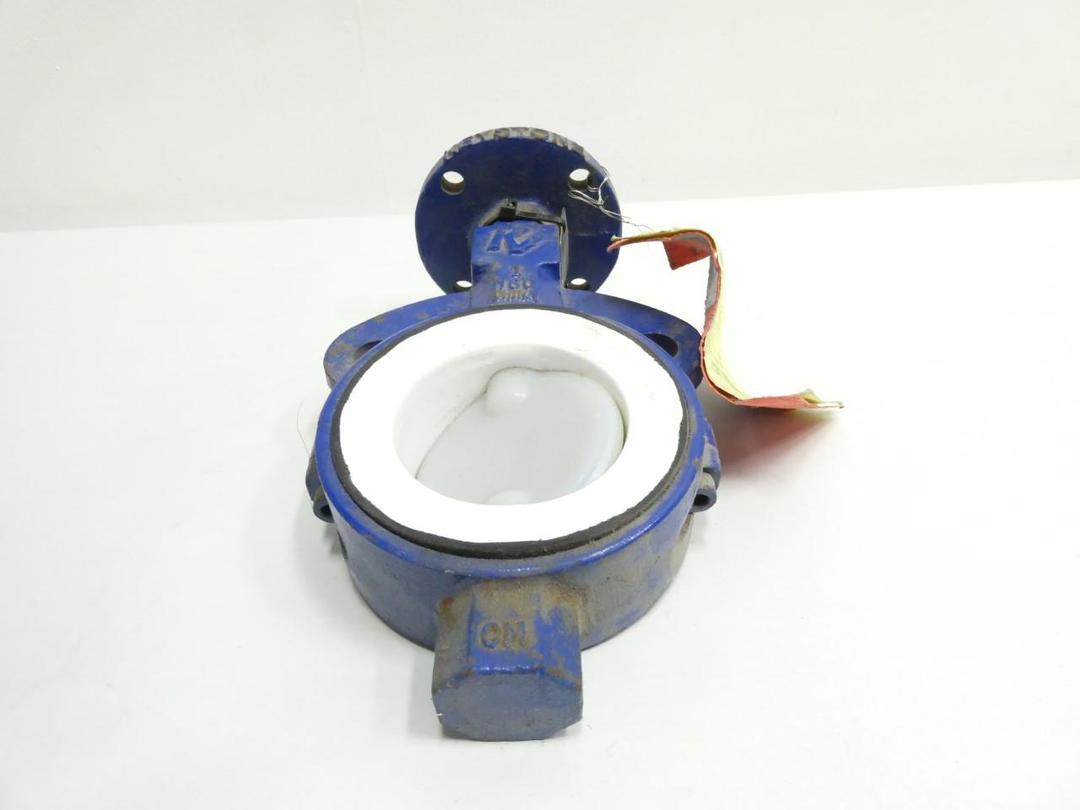 KEYSTONE 990 PNEUMATIC IRON WAFER BUTTERFLY VALVE 3IN