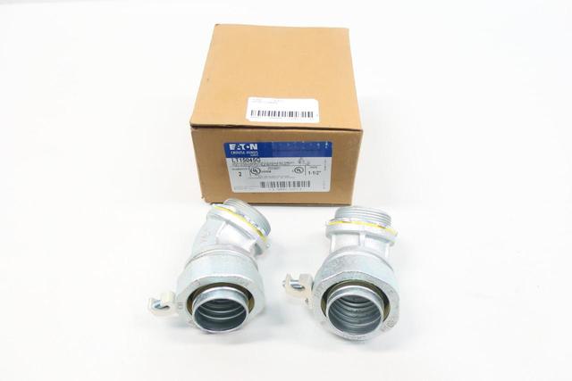 BOX OF 2 CROUSE HINDS LT15045G GROUNDING CONNECTOR 1-1/2IN