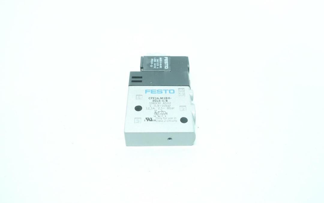 FESTO CPE14-M1BH-3GLS-1/8 196930 24V-DC 1/8IN NPT SOLENOID VALVE