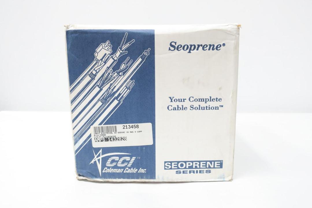 COLEMAN CABLE 224260408 16/4 SEOOW SEOPRENE CORD 250FT