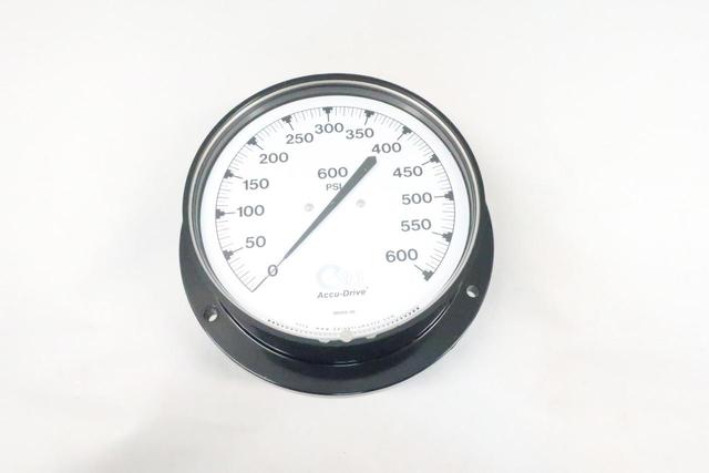 3D INSTRUMENTS 25505-28B41 ACCU-DRIVE PRESSURE GAUGE 6IN 0-600PSI 1/4IN NPT