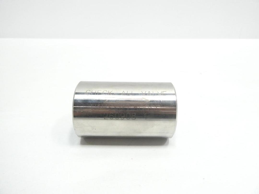 CHECK-ALL VALVES U1HSSMT.500SS STAINLESS CHECK VALVE 1IN NPT