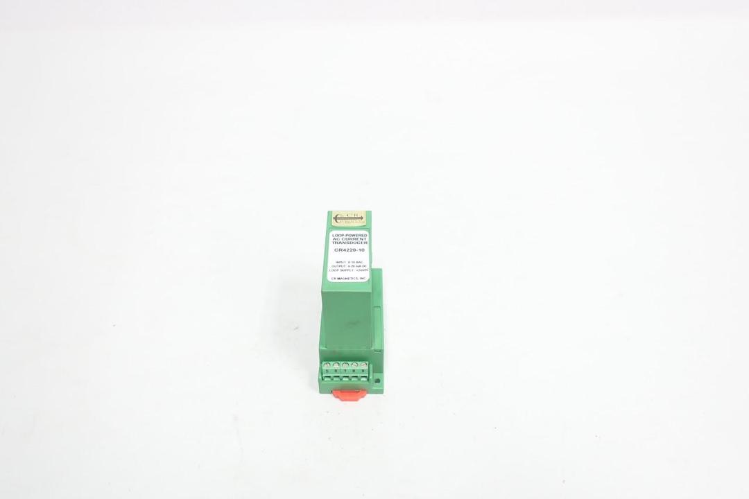 CR MAGNETICS CR4220-10 LOOP-POWERED AC CURRENT TRANSDUCER 0-10AAC 4-20MADC 24VDC
