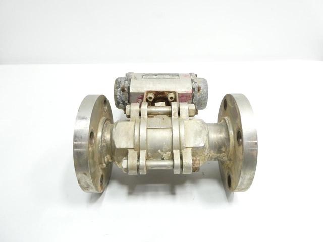 WATTS PNEUMATIC STAINLESS FLANGED BALL VALVE 2IN